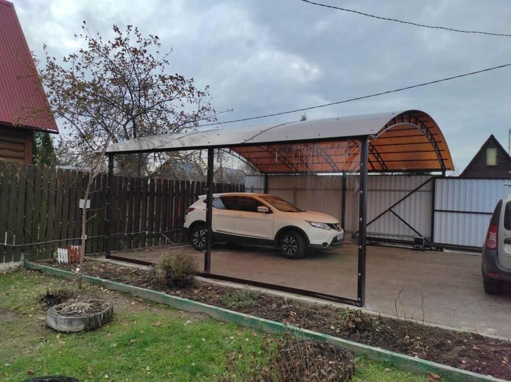 Прозрачные шторы ПВХ для навеса под автомобиль в Гаврилов-Яме